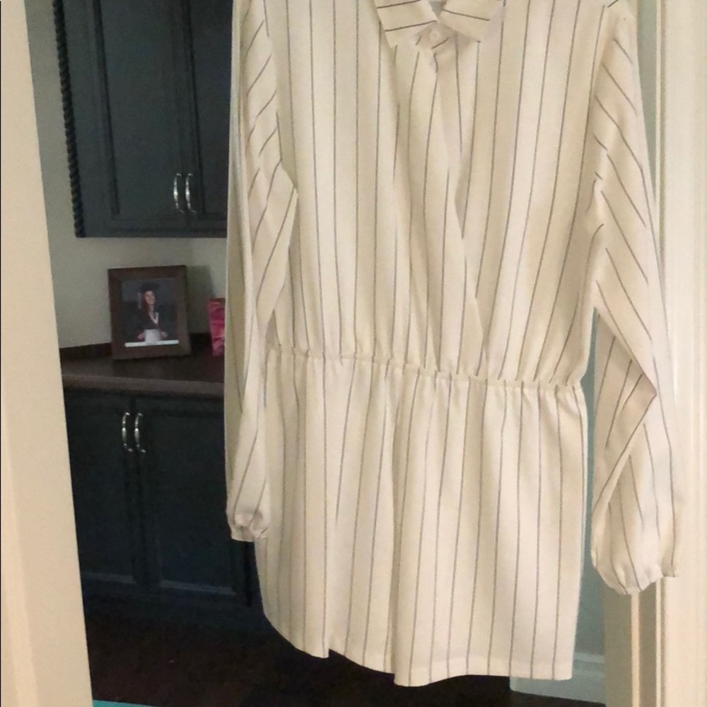 Striped romper